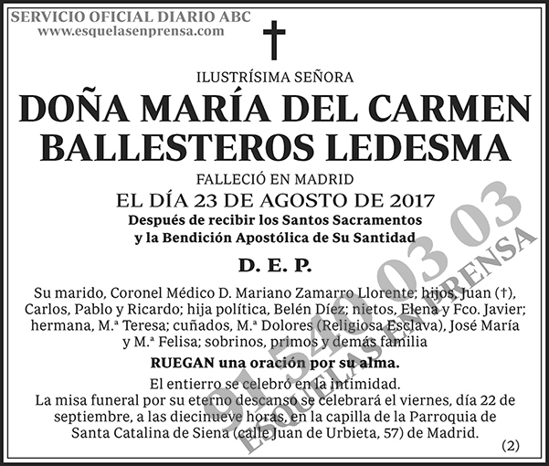María del Carmen Ballesteros Ledesma